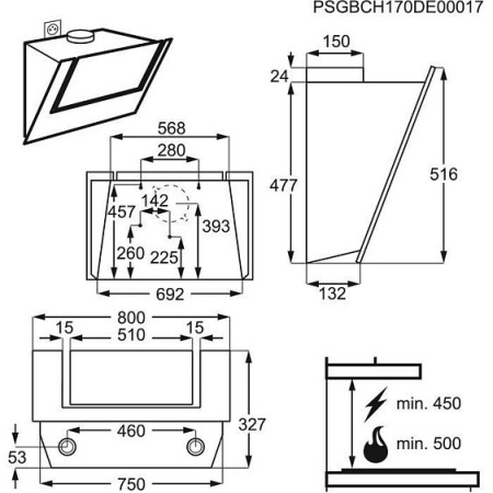 Вытяжка AEG DVB4850M