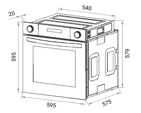 Духовой шкаф WEISSGAUFF EOV 814 PDBE