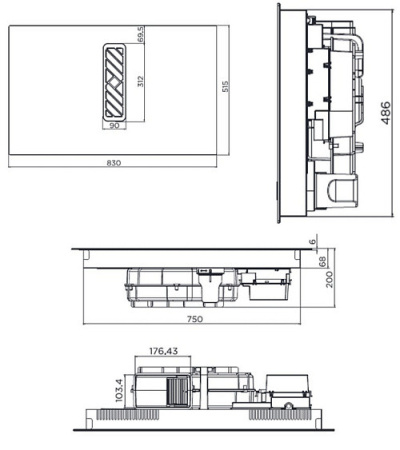 Варочная поверхность MAUNFELD MIHC834SF2BK