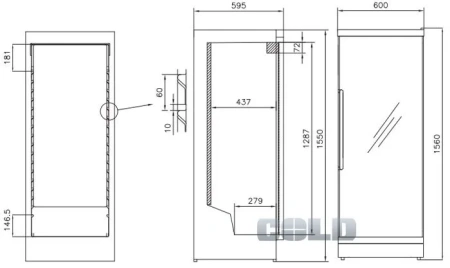 Винный шкаф VESTFROST SOLUTIONS VKG 511 серебро (1 зона)
