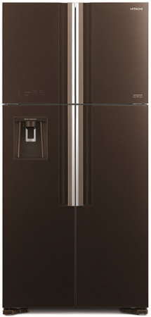 Холодильник HITACHI R-W 662 PU7X GBW коричневое стекло