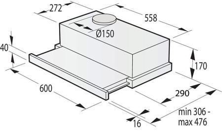 Вытяжка GORENJE TH62E3X