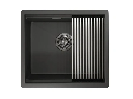 Кухонная мойка GRANULA KS-5045U черный матовый