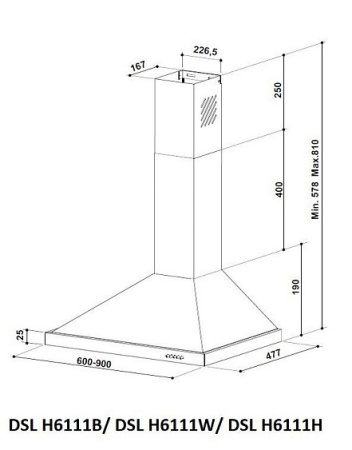 Вытяжка SCHAUB LORENZ DSL H6111B