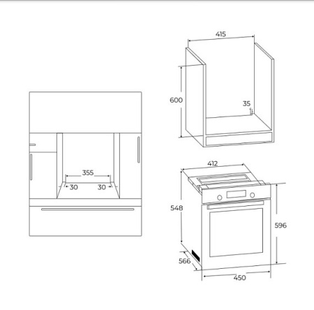 Духовой шкаф DELVENTO V4EC59001