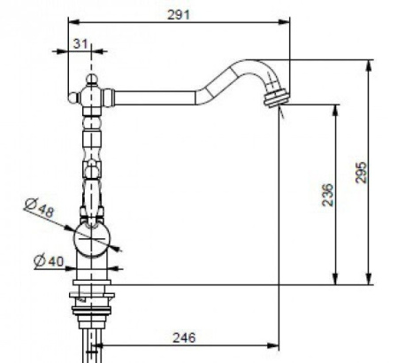 Смеситель FRANKE 115.0370.682 FRANKE Old England Clear Water с фильтрацией, х