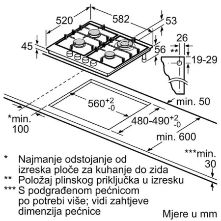 Варочная поверхность BOSCH PGH6B5K90R