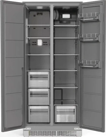 Холодильник WEISSGAUFF WSBSI 450 Inverter NoFrost Grey