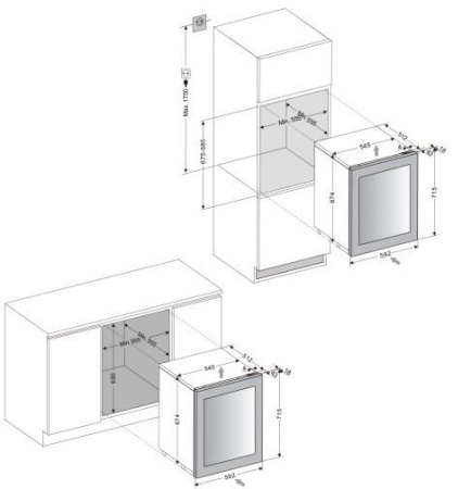 Винный шкаф DUNAVOX DAV-32.81DW.TO