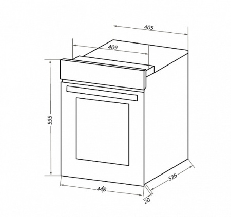 Электрический духовой шкаф MAUNFELD EOEC516S1