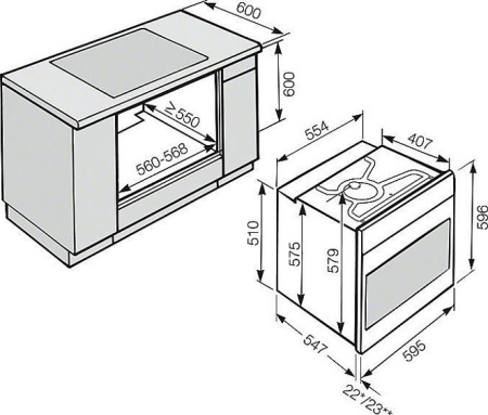 Духовой шкаф MIELE H 2265 B Active EDST/CLST