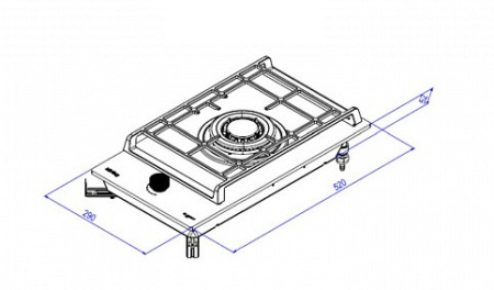 Варочная поверхность KORTING HGG 3130 CTN