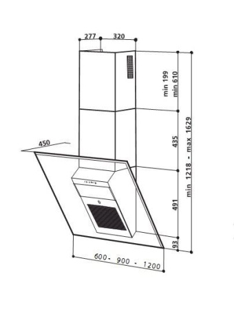 Вытяжка DE DIETRICH dhd 497 xe 1