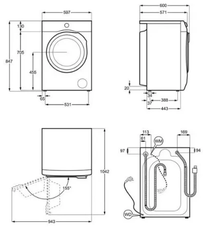 Стиральная машина ELECTROLUX EW7W2481E