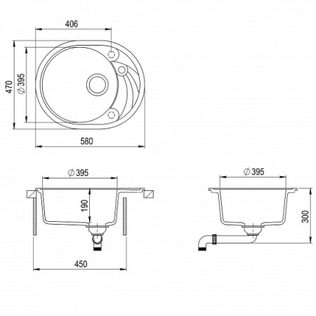 Кухонная мойка AQUASANITA Clarus SR102AW (argent 220)