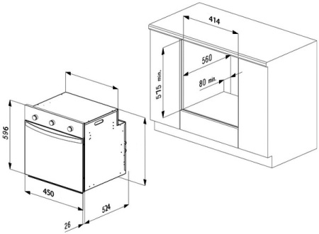 Духовой шкаф KORTING okb 4504 cx