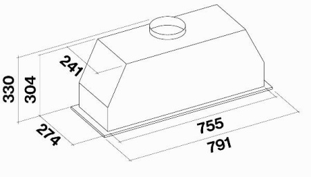 Вытяжка FALMEC GRUPPO INCASSO NO-DROP PLUS (CGPW90.E3P2#EUI490F)