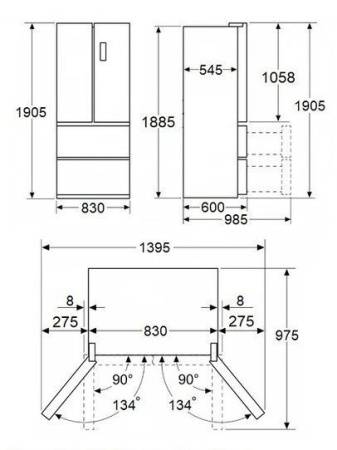 Холодильник MAUNFELD MFF190NFDPW01