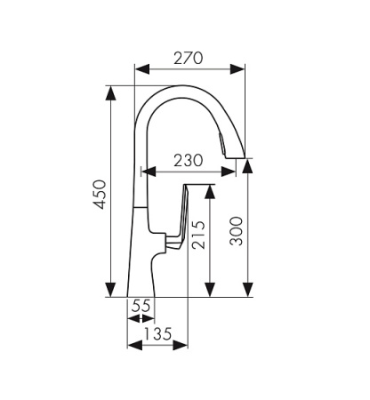 Смеситель KAISER Strike 09066-2
