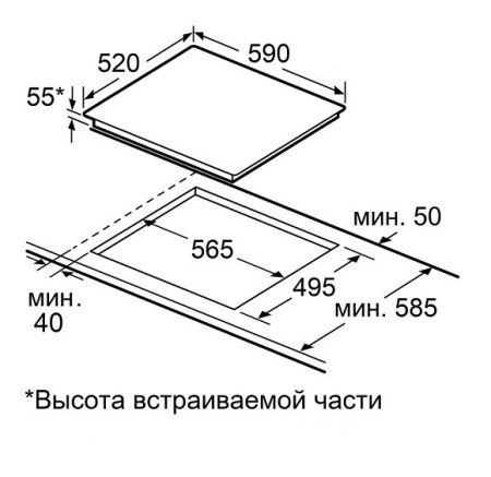 Варочная поверхность MAUNFELD CVI594SB2BKA Inverter