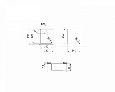 Кухонная мойка SMEG VR12S34