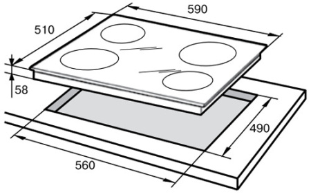 Поверхность DELONGHI pvc 64 tc