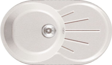 Мойка GRANFEST RONDO GF-R-750L чаша с крылом 750*460мм белый
