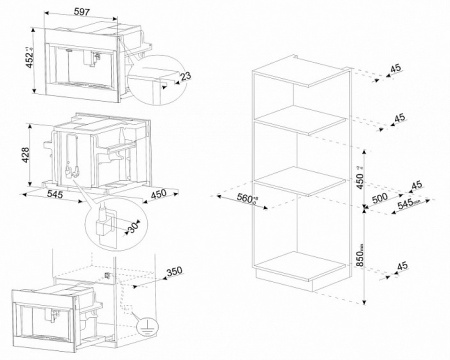 Кофемашина SMEG CMS4104B3RU