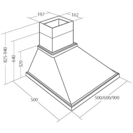 Вытяжка AKPO WK-4 Рустика Декор 90 см.