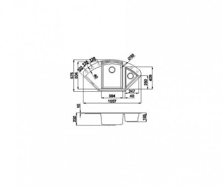 Мойка OMOIKIRI  sakaime 105c-bl tetogranit/черный 4993123