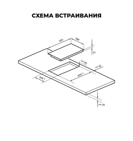 Варочная поверхность LEX EVH 321A BL