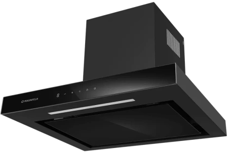 Вытяжка MAUNFELD modern 60 (цвет нерж+черное стекло+накладки нерж.)
