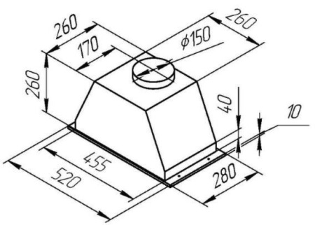 Вытяжка KUPPERSBERG INLINEA 52 C
