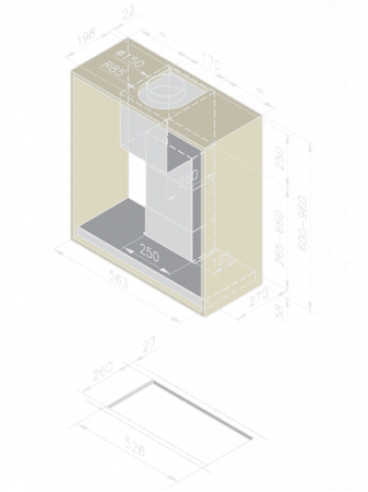 Вытяжка BELTRATTO cina 60v