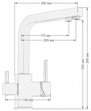 Смеситель Seaman Barcelone SSL-5391 Gun