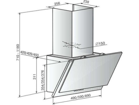 Вытяжка ELIKOR Рубин Stone S4 60П-700-Э4Г топ.молоко/sanded sahara 4