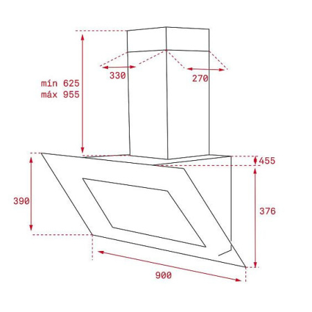 Вытяжка TEKA QUADRO DLV 985 B (40437200)