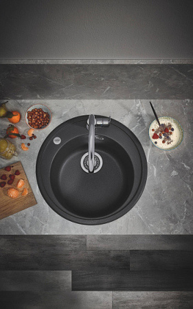 Кухонная мойка GROHE K200 черный гранит 31656AP0