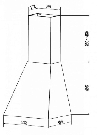 Вытяжка LEX VERONA BODY 600 IVORY LIGHT