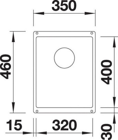 Кухонная мойка BLANCO SUBLINE 320-U 523407 темная скала