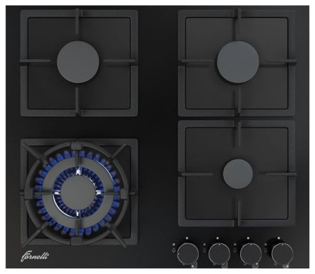 Рабочая варочная поверхность FORNELLI pga 60 quadro bl