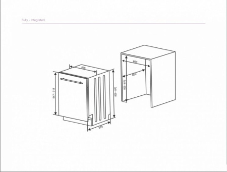 Встраиваемая посудомоечная машина VESTFROST VFDW 6041