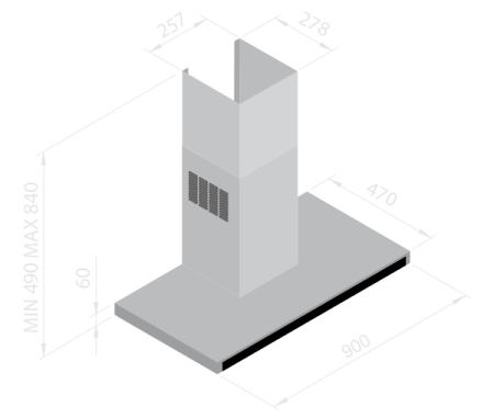 Вытяжка BELTRATTO cpf 90i