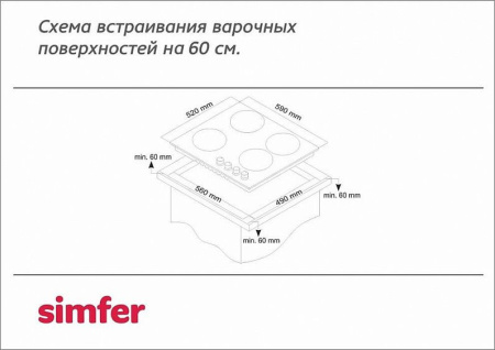 Комбинированная панель SIMFER H60Q22O511