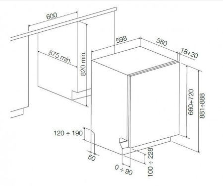 Посудомоечная машина FULGOR FDW 82102