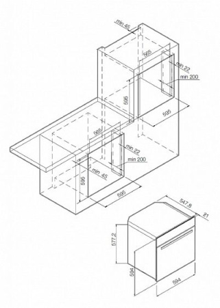 Духовой шкаф  GRAUDE BM 60.2 E