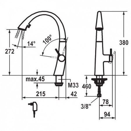 Мойка Franke FSG 211 серебристый