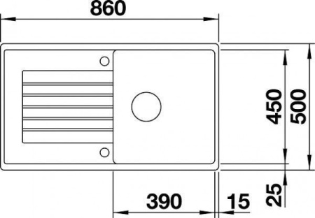 Кухонная мойка BLANCO ZIA 5 S Silgranit PuraDur 520513 алюметаллик