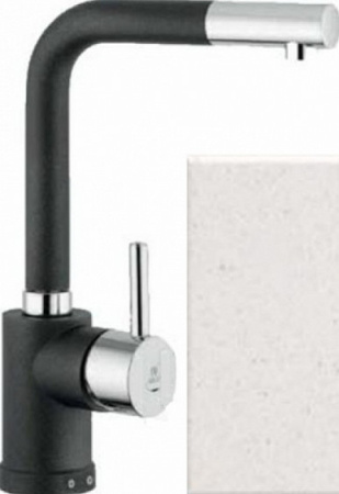 Смеситель KUPPERSBERG geo kg2385cr white alabas.