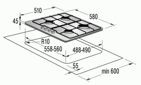 Поверхность GORENJE g 6 syw